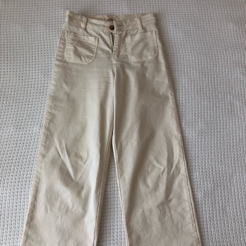 Marine Layer Bridget Crop Pants (antique white)